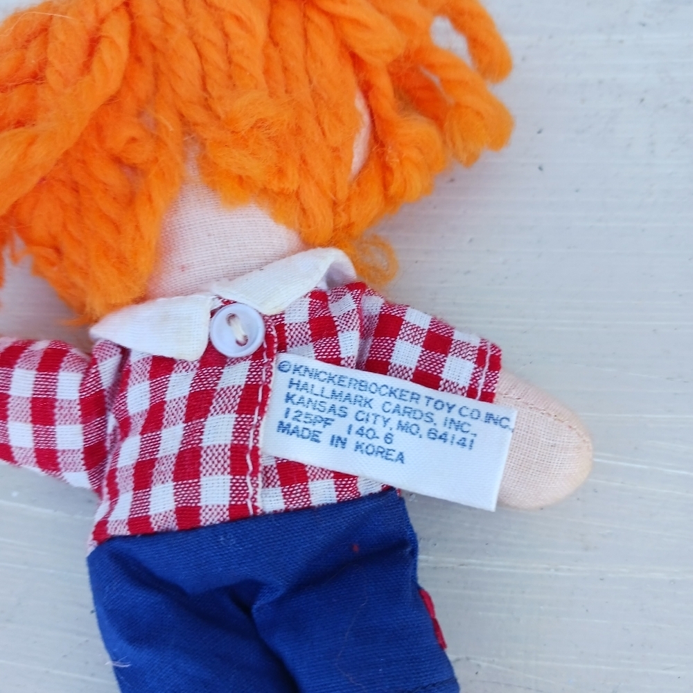 Vintage Raggedy Ann &‎ Raggedy Andy 7" Dolls Knickerbocker Tagged - Picture 6 of 7